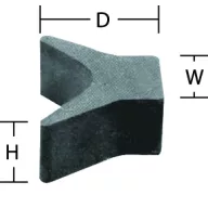 Anhänger-Nasenanschlag Y-Anschlag 54X83 mm