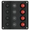 Schalttafel mit 4 einheitlichen Wave-LEDs
