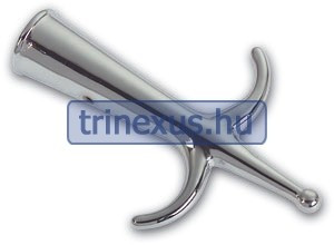 Bootshaken Metallkopf verchromt zwei Zinken