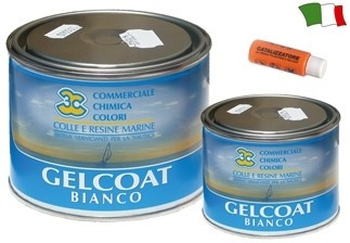 Gelcoat mit weißem Härter 0,5 kg