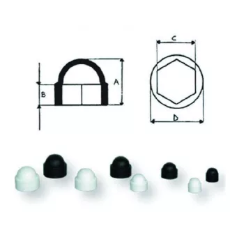 Schraubenkopf-Abdeckelement weiß 13 mm EVA