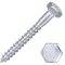 Schraube 4 Sechskant-Halbgewinde edelsthal 8 x 50 mm sw.