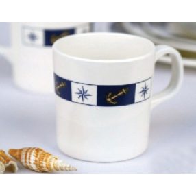 Becher Ankermuster 7,6 cm