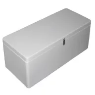   Aufblasbarer Bootssitz mit Stauraum, weiß, 102 x 38,5 x 35,5 cm,