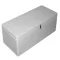 Aufblasbarer Bootssitz mit Stauraum weiß 82x35x35,5 cm