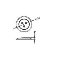 Decken-LED-Lampe flächenbündig montierbar EVA