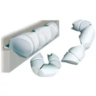 Dockfender mit Rand biegbar 100x20 cm weiß