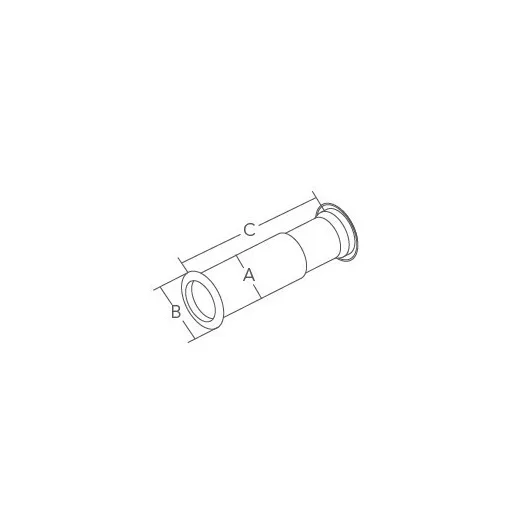 Decksablauf Kunststoff/inox 28 x 35 C50–73 mm EVA