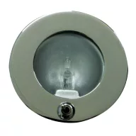 Kabinenlicht Halogen mit Schalter Edelstahl EVA