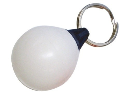 Schlüsselhalter mit kugelförmigem Kotflügel, weiß