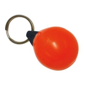 Schlüsselhalter mit kugelförmigem Kotflügel orange