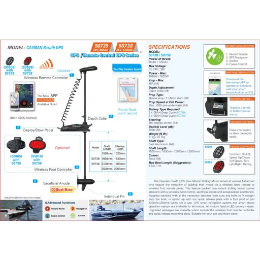 Haswing Cayman B80 GPS 24V Gen 1.6 250 cm weiß