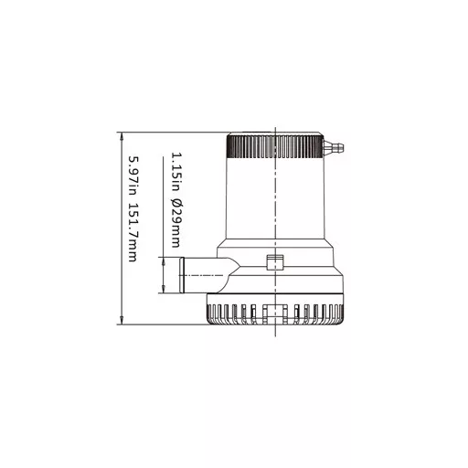 Bilgenpumpe 2000 GPH 12/24V