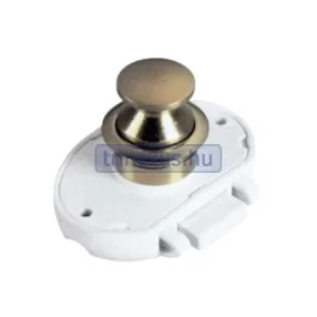 Schloss mit verchromtem ovalem Druckknopf