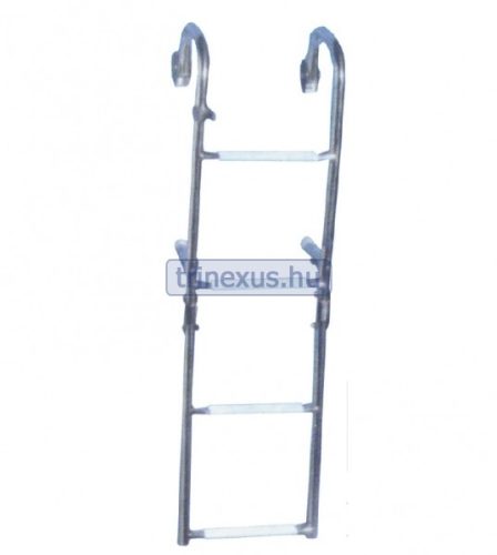 Bootsleiter mit 3-Grad-Edelstahlhandlauf 67x25 cm