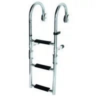 Bootsleiter mit 4-Grad-edelsthal-Handlauf 91x25 cm