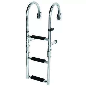 Bootsleiter mit 4-Grad-edelsthal-Handlauf 91x25 cm