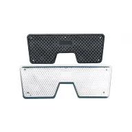 Schwingungsdämpfer für Spiegel, Kunststoff grau 223x84 mm