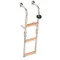 Bootsleiter 4 Grad Metall-Teak 86x19cm