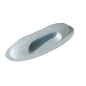 Gummi-Bootsgriff, flaches PVC vs. Grau, 253 x 105 mm,
