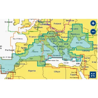 Navionics+ Donau, Balaton, Venedigsee, Adria, Mittelmeer