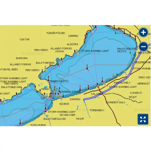 Navionics+ Donau, Balaton, Venedigsee, Adria, Mittelmeer