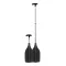 Mini-Teleskop-Ruderpaddel schwarz 50/120 cm SCR