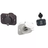USB-Lade-LED doppelt schwarz