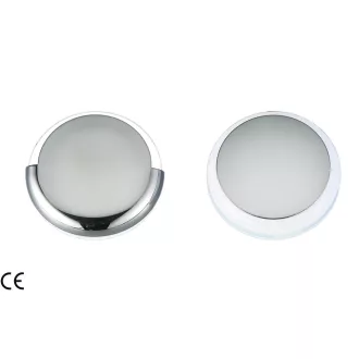 Kabinenlicht weiß 9 LEDs 360 Grad ABS/Edelstahl 40 mm