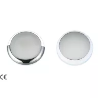 Kabinenlicht hellblau 9 LEDs 360 Grad ABS/Edelstahl 40 mm