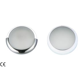 Kabinenlicht hellblau 9 LEDs 360 Grad ABS/Edelstahl 40 mm