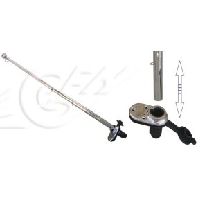 Fahnenmast mit versenktem Sockel, abnehmbarem edelsthal