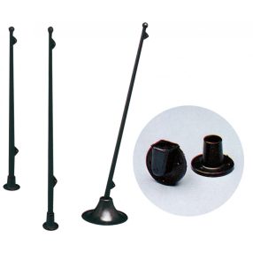 Fahnenmast Kunststoff mit Sockel 29 cm