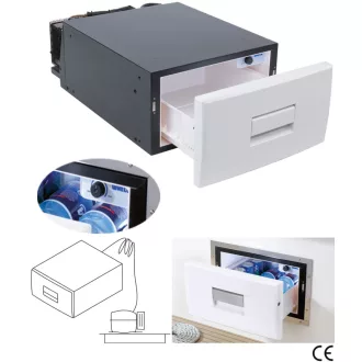 Schubladenkühlschrank, Dometic CoolMatic CD 20, 20 l – Das Bild zeigt die Produktfamilie; geliefert wird die in der Bezeichnung genannte Ausführung.