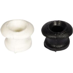 Gummiseil-Haken Knopf schwarz EVA