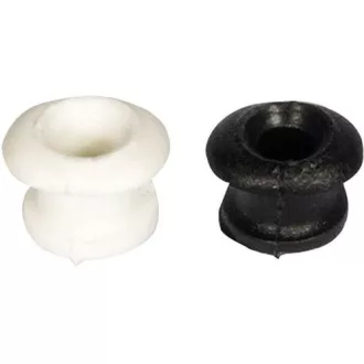 Gummiseil-Haken Knopf schwarz EVA