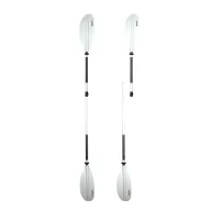   Paddelkajak mit verstellbarem Aluminiumpaddel weiß 210-240 cm SCR