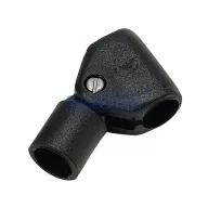 Bimini-Basis für Handlauf aus schwarzem Kunststoff, Paar