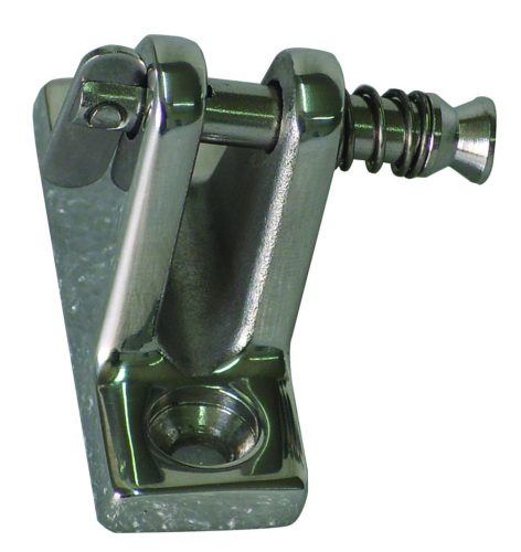 Bimini-Stütze, Metallbasis, geneigter Stiftes 22 mm