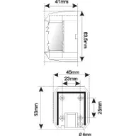 Lichtposition in weiß, schwarzes Gehäuse 135°