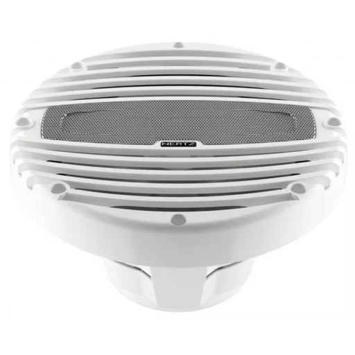 Hertz HMX 8 LD weißer 20-cm-Koaxiallautsprecher mit RGB-LED-Beleuchtung