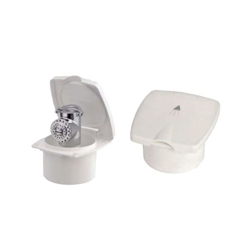 Duschhalter Box mit Stahl-Duschkopf 4 m EVA