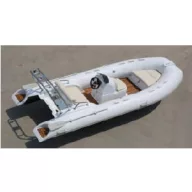 Dawn Marine RIB BOOT 390C Weiß-Teak