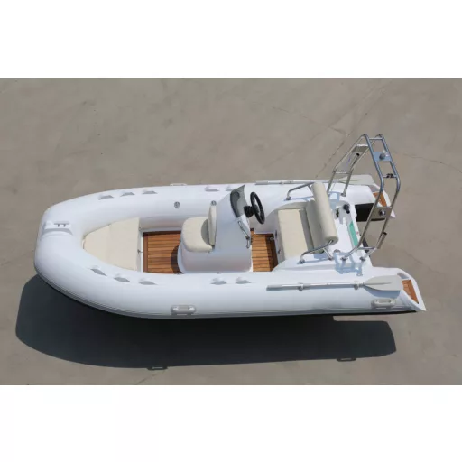 Dawn Marine RIB BOOT 390C Weiß-Teak