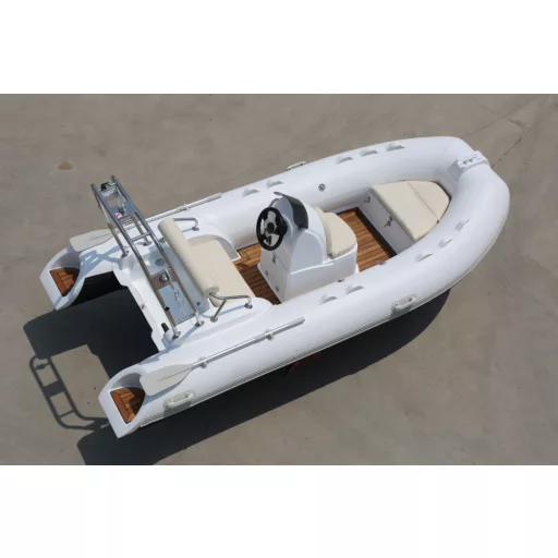 Dawn Marine RIB BOOT 390C Weiß-Teak