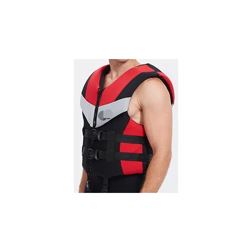 Schwimmweste Neopren Farfalla rot-schwarz L