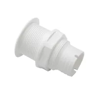 Wasserablauf gerade Gewinde Kunststoff weiß 38 mm EVA