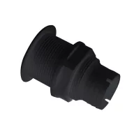 Wasserablauf gerade Gewinde Kunststoff schwarz 44,5 mm EVA