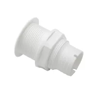 Wasserablauf gerade Gewinde Kunststoff weiß 44,5 mm EVA