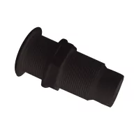   Wasserablauf gerade Gewinde lang Kunststoff schwarz 38 mm EVA